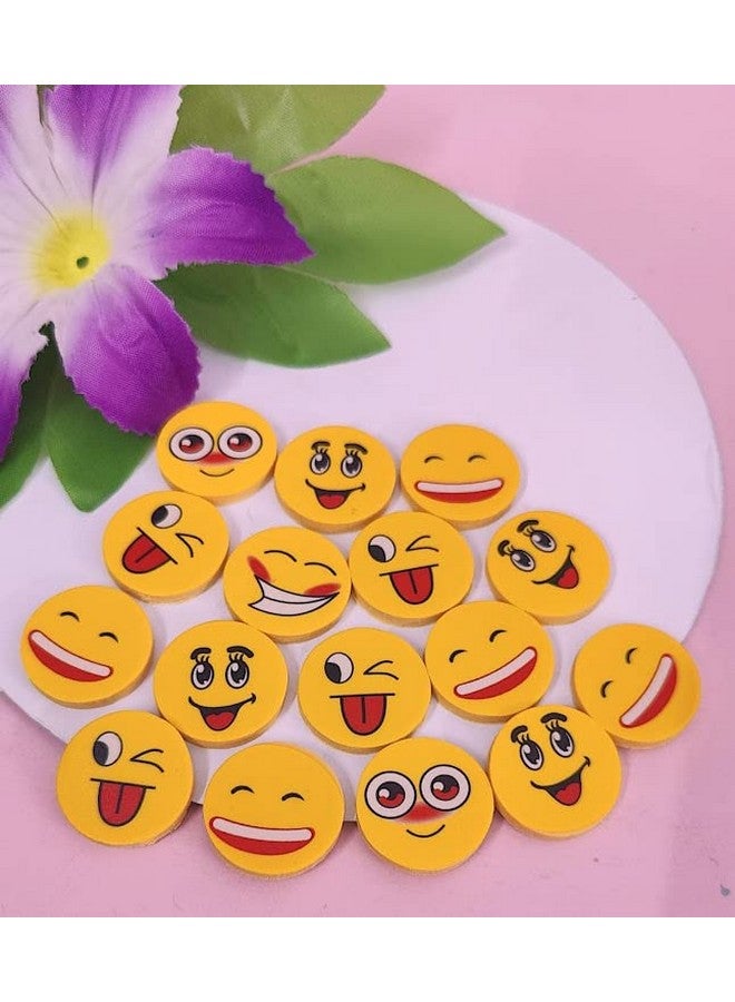 Tera13 TERA 13 Eraser Return Gifts for Kids (24 Pcs) Eraser Set for Girls Emo-ji Shape Eraser for Kids Stylish Eraser Rubber for School Stationary Items - Image 5