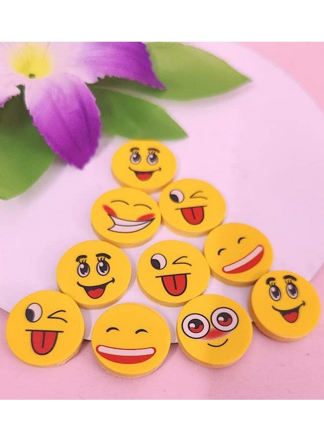 Tera13 TERA 13 Eraser Return Gifts for Kids (24 Pcs) Eraser Set for Girls Emo-ji Shape Eraser for Kids Stylish Eraser Rubber for School Stationary Items - Image 3