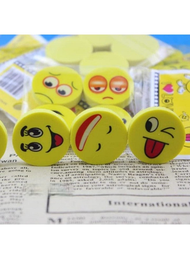 Tera13 TERA 13 Eraser Return Gifts for Kids (24 Pcs) Eraser Set for Girls Emo-ji Shape Eraser for Kids Stylish Eraser Rubber for School Stationary Items - Image 2