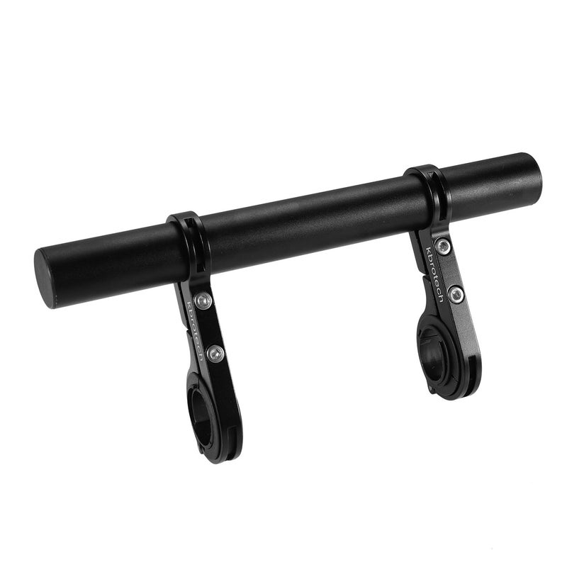 Kbrotech Bike Handlebar Extender Double Handlebar Extension Carbon Fiber Mount Holder with Aluminum Alloy Bracket Space Saver (Alloy Dblack) - Image 3