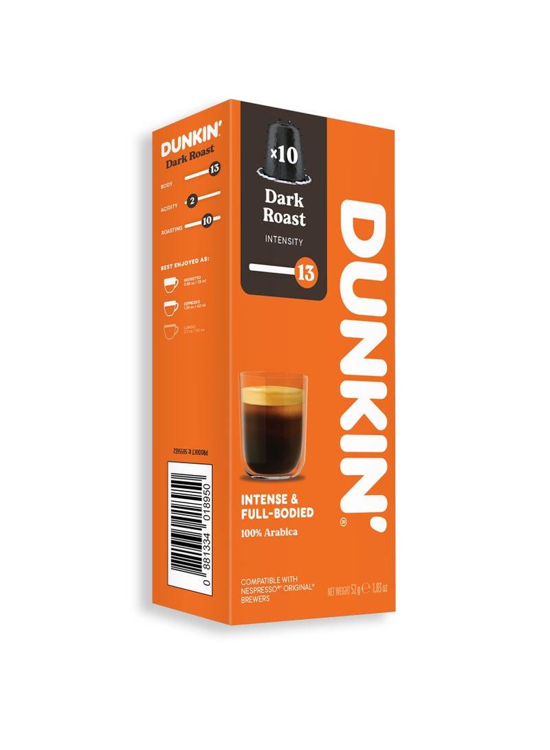 دانكن دونتس كبسولات تحميص داكن 10 كبسولات 52جم - Image 2