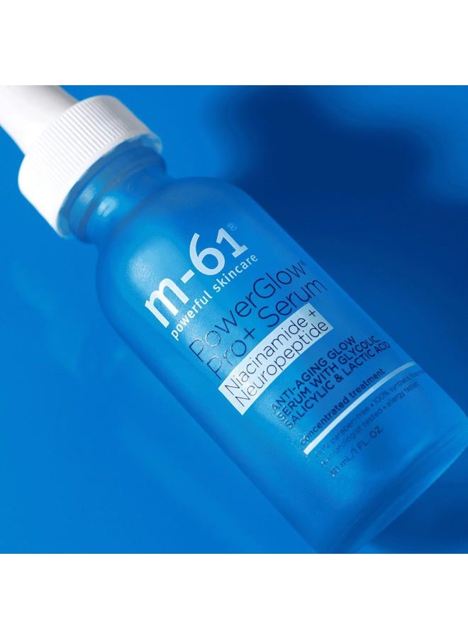 M-61 PowerGlow Pro+ Niacinamide+Neuropeptide Serum - Anti-aging niacinamide and neuropeptide glow serum with glycolic, salicylic & lactic acid - Image 5