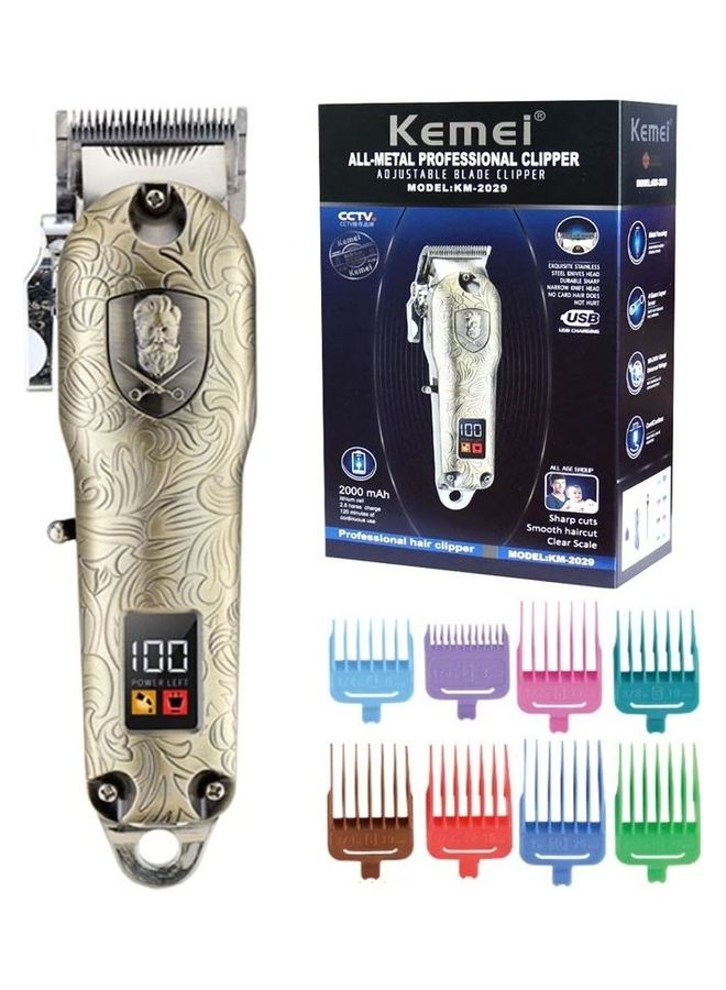 Kemei Rechargeable Cordless Cutting Trimmer Professional Hair Clipper With LCD Display - Image 1