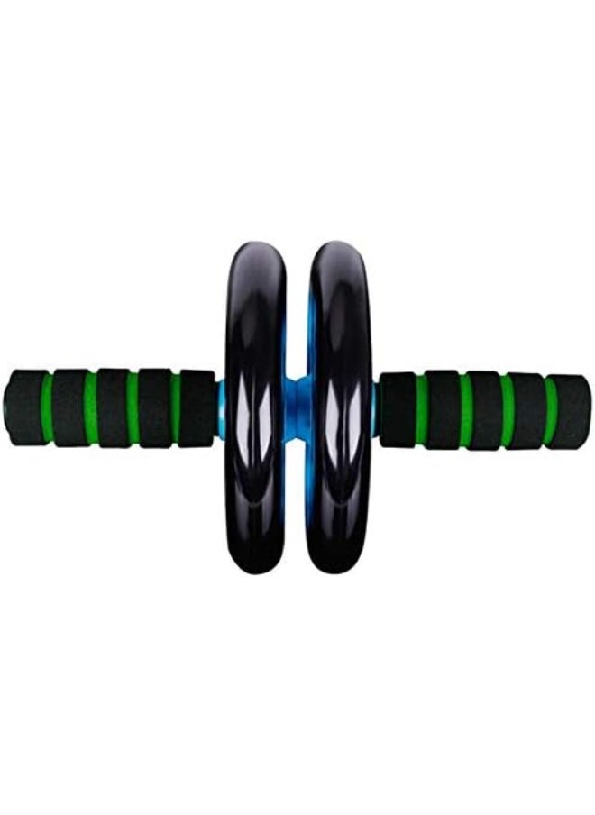 Home fitness equipment double wheel for abdominal muscles