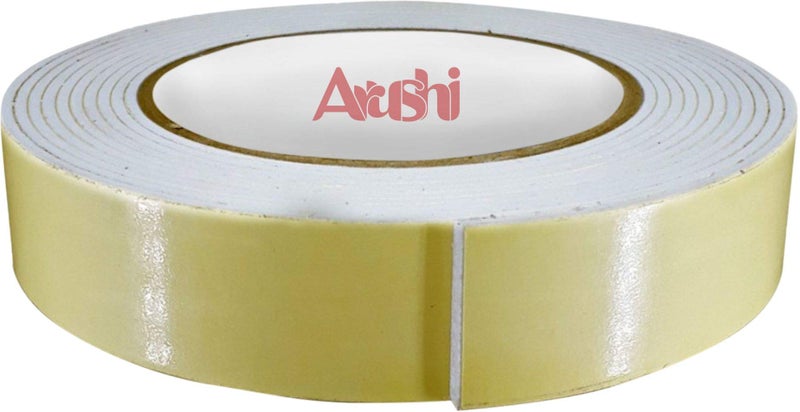 Arushi Premium Double Sided Foam Tape 25mm x 5 Meter Set of 3 | High Strength Acrylic Adhesive Mounting Tape for Wall Hanging |Craft, Decoration and Multipurpose Use Strong Hold Indoor Foam Tape - Image 3