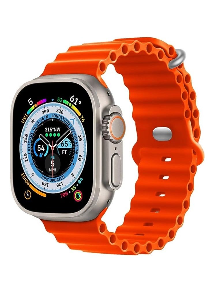 Apple Watch Ocean Band 49mm 45mm 44mm 42mm Soft Silicone - Image 3