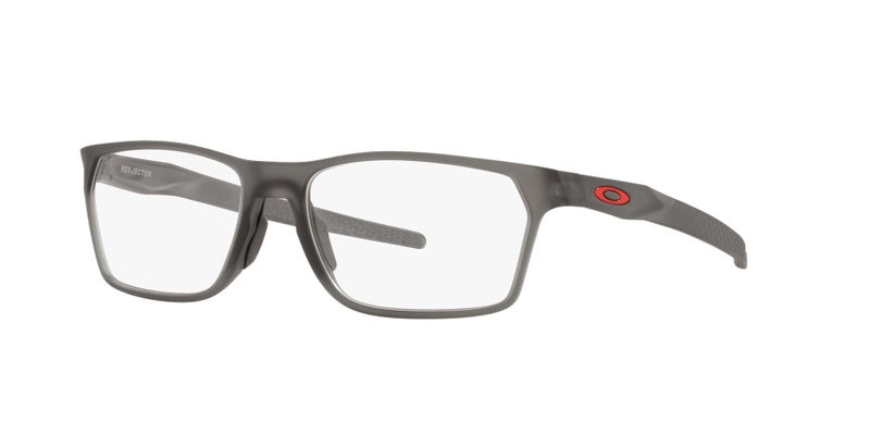 Oakley Mens Ox8032 Hex Jector Rectangular Prescription Eyewear Frames, Satin Grey Smoke/Demo Lens, 55 mm