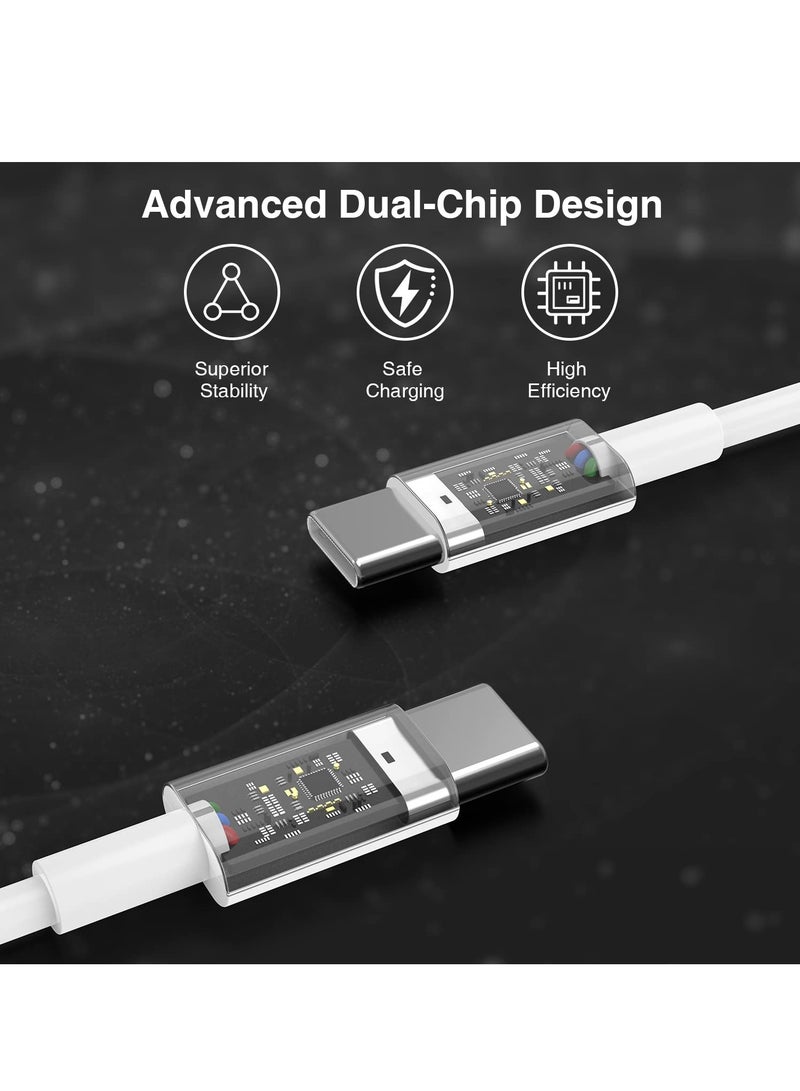 Fast Charging Cable for iPhone 15 【2 Pack 1M】, USB C PD Charging Cable for Apple MacBook Air, MacBook Pro 2020, iPad 12.9 5th Gen/Air 4/Mini, 6, Samsung S22 Plus/S22 Ultra/S21/ S20/a52, USB - Image 4
