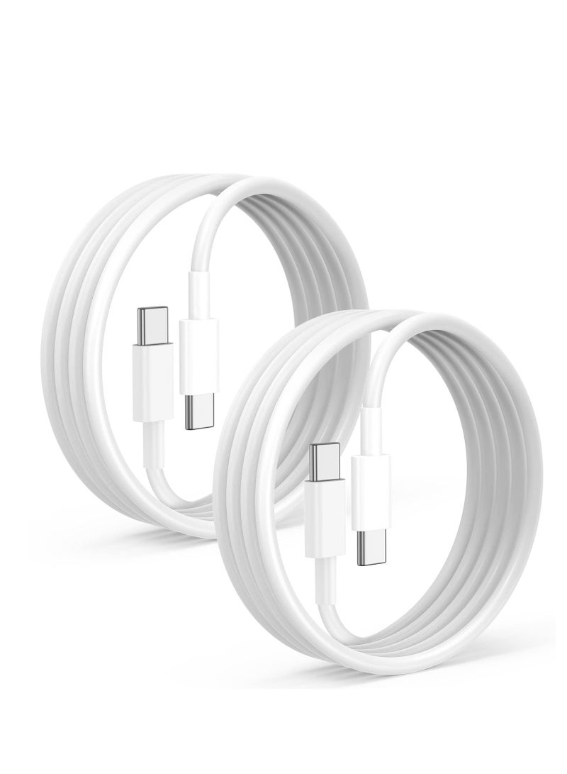 Fast Charging Cable for iPhone 15 【2 Pack 1M】, USB C PD Charging Cable for Apple MacBook Air, MacBook Pro 2020, iPad 12.9 5th Gen/Air 4/Mini, 6, Samsung S22 Plus/S22 Ultra/S21/ S20/a52, USB - Image 1