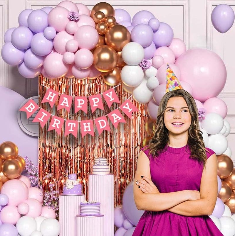 SpecialYou.in Happy Birthday Decoration Kit For Girls With Pastel, Jumbo And Chrome Balloons For Decoration, Birthday Balloons For Decoration- 65 Items - Image 4