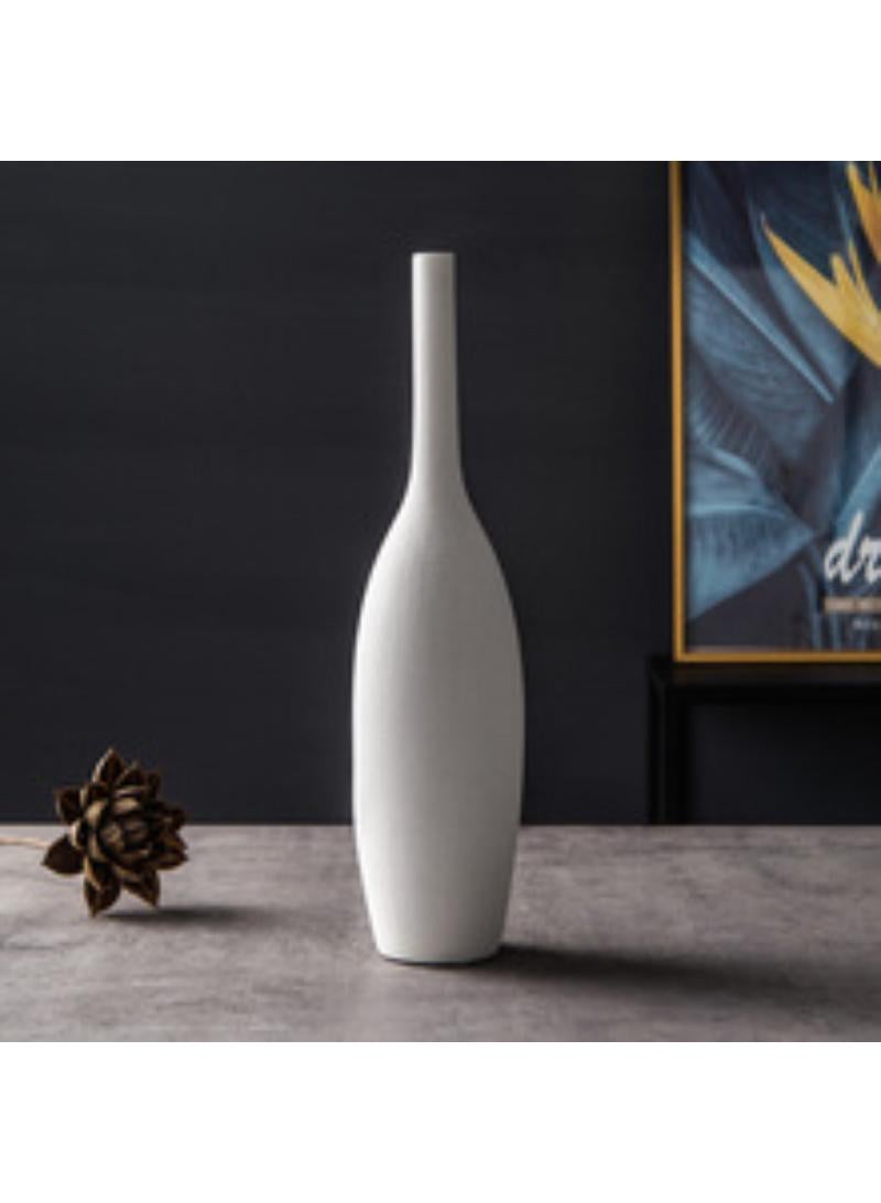 Y&D Modern Minimalist Living Room Creative Dining Table Coffee Table Home Decoration White Ceramic Vase - Image 2