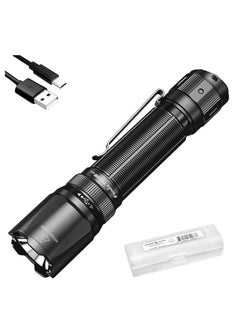 Fenix TK20R v2.0 Rechargeable Tactical Flashlight, 3000 Lumen Long Throw USB-C Tac Light, with LumenTac Organizer