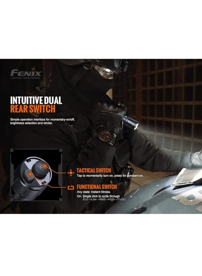 fenix - Fenix TK20R v2.0 Rechargeable Tactical Flashlight, 3000 Lumen Long Throw USB-C Tac Light, with LumenTac Organizer - Image 1