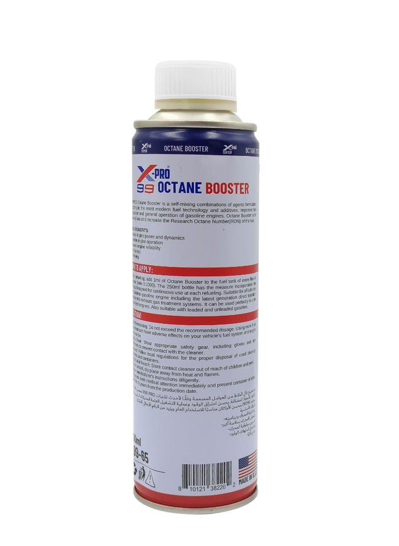 X-PRO 99 X99-65 Octane Booster 300ml for Petrol Engines – Increases Octane, Reduces Knocking, Improves Power & Mileage, Compatible with BS3/BS4/BS6