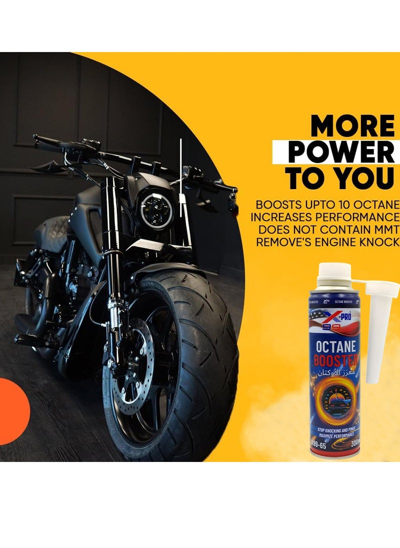 X-PRO 99 X99-65 Octane Booster 300ml for Petrol Engines – Increases Octane, Reduces Knocking, Improves Power & Mileage, Compatible with BS3/BS4/BS6