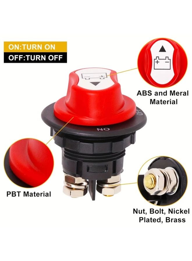 50A Main Disconnect Isolator Switch 12V To 48V Power Cut Off For Marine Car RV ATV - Image 2