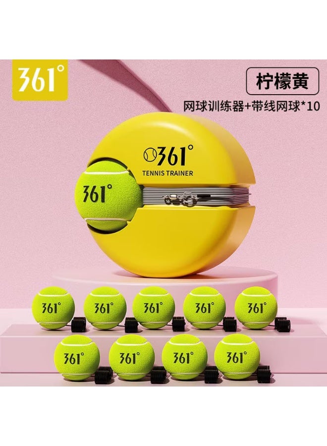 361 Degrees 361° Solo Tennis Trainer with Stable Base, Elastic Rebound Cord and 10 Training Tennis Balls - Image 2