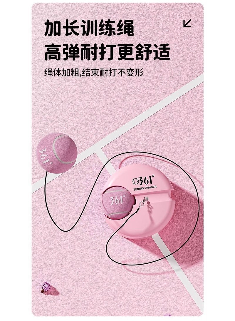 361 Degrees 361° Solo Tennis Trainer with Stable Base, Elastic Rebound Cord and 10 Training Tennis Balls - Image 5