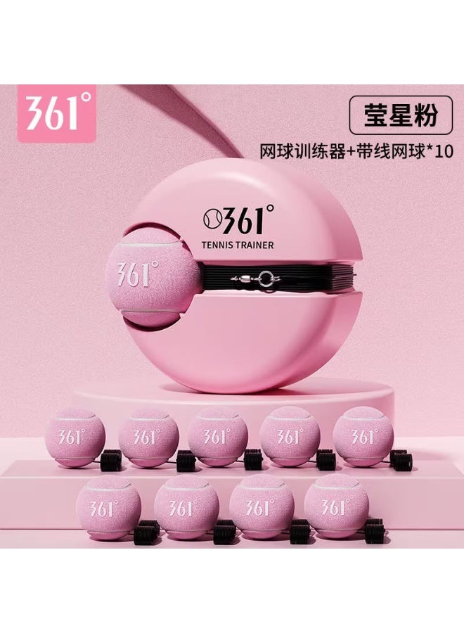 361 Degrees 361° Solo Tennis Trainer with Stable Base, Elastic Rebound Cord and 10 Training Tennis Balls - Image 3