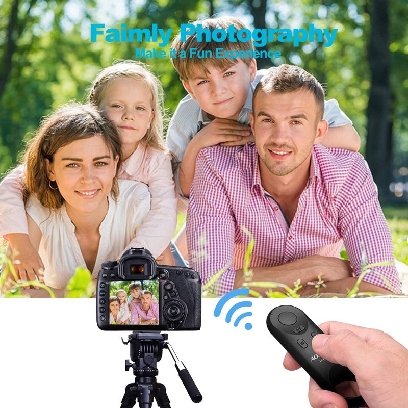 AODELAN Wireless Shutter Release for Canon EOS M50,M50 Mark II,M6 Mark II,6D Mark II,T7i,77D,SL2,SL3(EOS 250D),90D,200D,EOS R,800D,Replace Canon BR-E1 Remote Control - Image 3