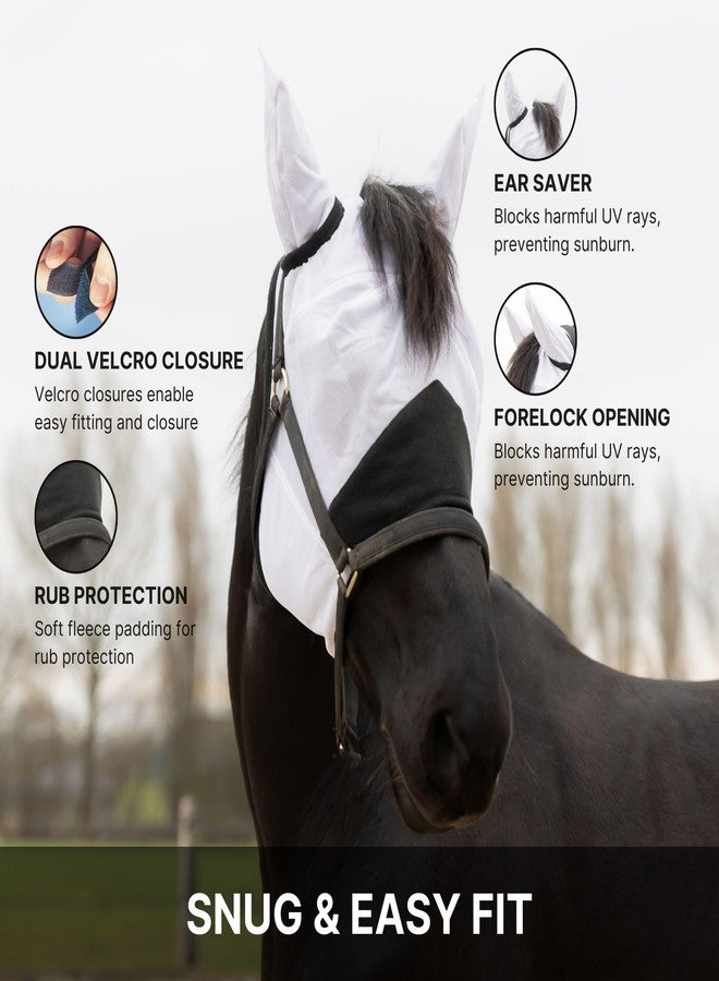 RESISTANCE Premium Horse Fly Mask with Ears and Fine Mesh - Ultimate Insect Defense - UV Fly Mask for Horses - Secure Fit and Makes it Easy to Put on and Take Off - Image 3