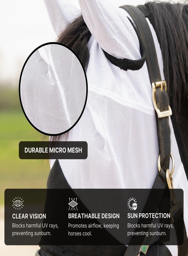 RESISTANCE Premium Horse Fly Mask with Ears and Fine Mesh - Ultimate Insect Defense - UV Fly Mask for Horses - Secure Fit and Makes it Easy to Put on and Take Off - Image 2