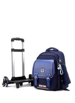 Golden Rolling Backpack Travel Trolly BookBag School Wheeled Backpack for Boys Girls Kids Luggage School Bag with Wheels Trolley Backpack  - Image 2