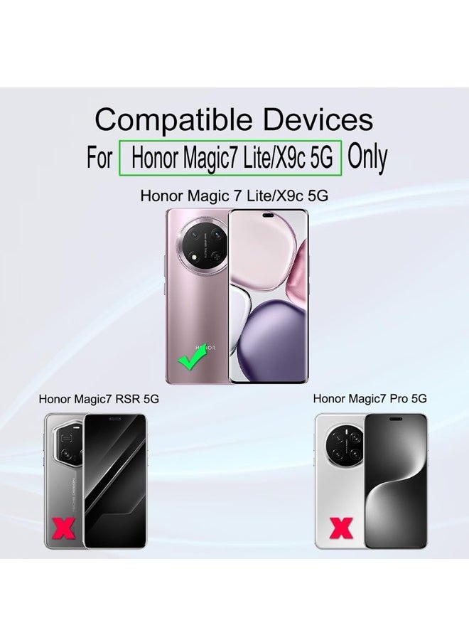 3 قطع واقي شاشة خصوصية عالي الدقة وواقي عدسة الكاميرا، واقي شاشة كامل عالي الدقة مضاد للتلصص [ليست زجاجية]، يدعم التعرف ببصمة الإصبع، فيلم مرن TPU حماية شاملة ضد التجسّب مع واقي عدسة الكاميرا لهونر إكس 9 سي - Image 2