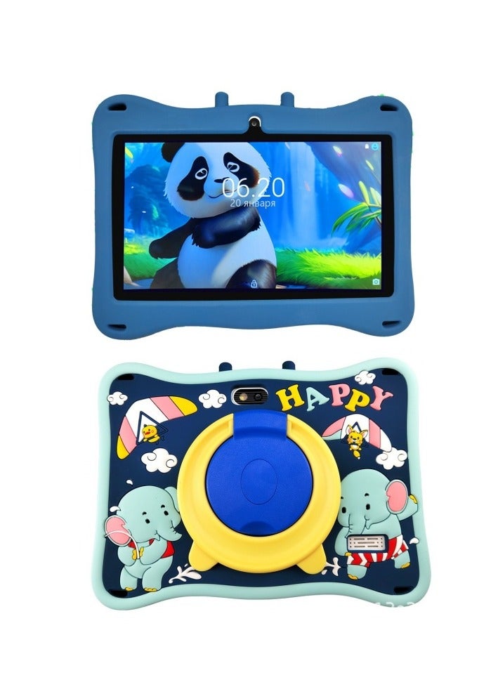 إيفرين كمبيوتر لوحي للأطفال يعمل بنظام أندرويد مقاس 7 بوصات للدراسة والتعليم وذاكرة وصول عشوائي 1 جيجابايت وذاكرة قراءة فقط 16 جيجابايت وواي فاي ودقة 1024 × 600 مع حافظة كمبيوتر لوحي من السيليكون - Image 2