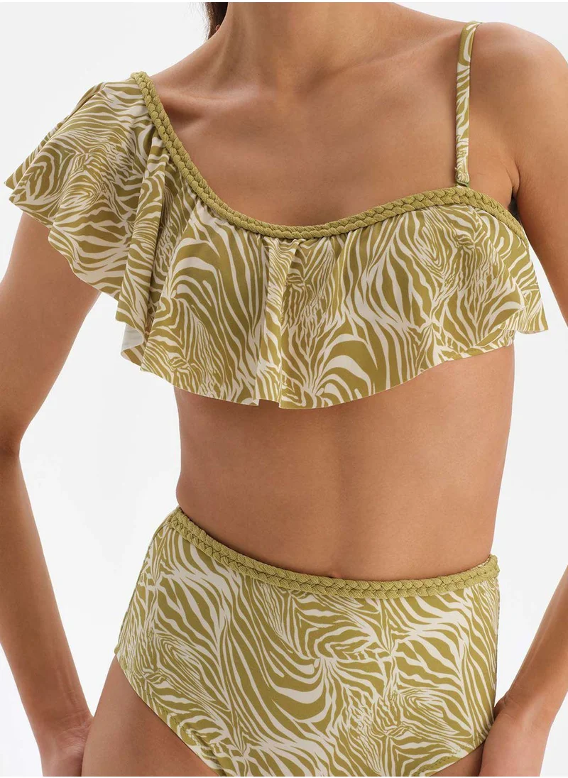 dagi One Shoulder Flare Bikini Top