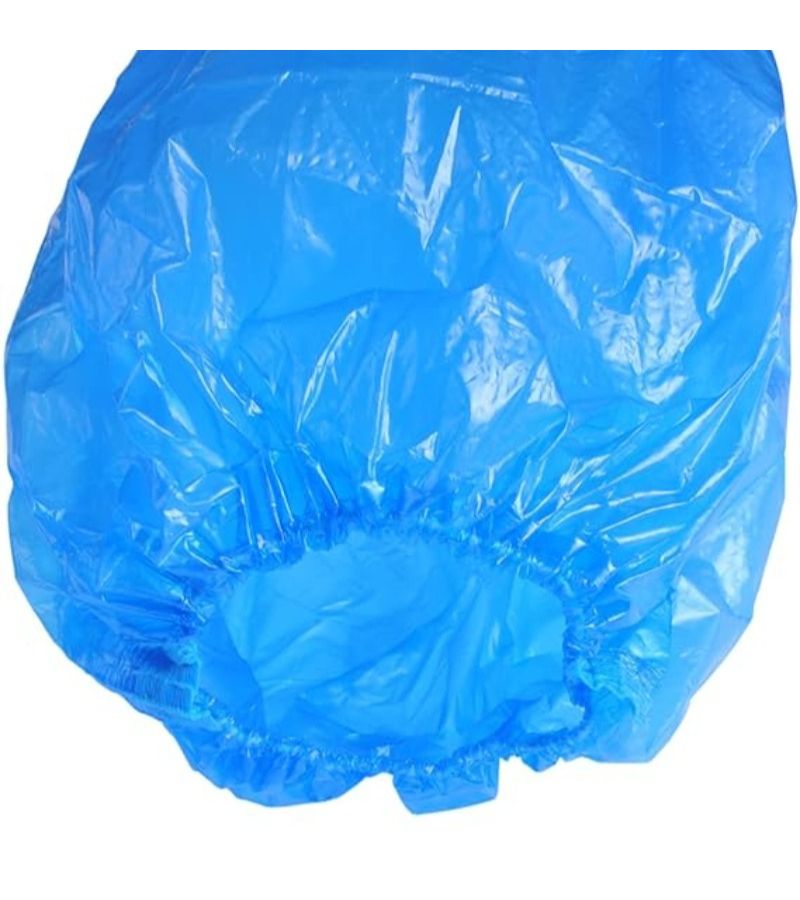 50pcs Thick Blue Splashproof Sleeve Covers Transparent Dustproof Oilproof Durable Portable For Cleaning Kitchen Outdoor Painting Restaurant Coffee Shop Bar Use - Image 2