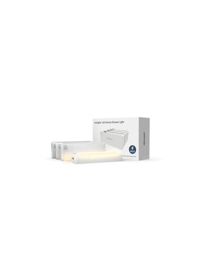 Yeelight Yeelight LED Sensor Drawer Light | Rechargeable Battery | USB-C | 4 Pack  - Image 5