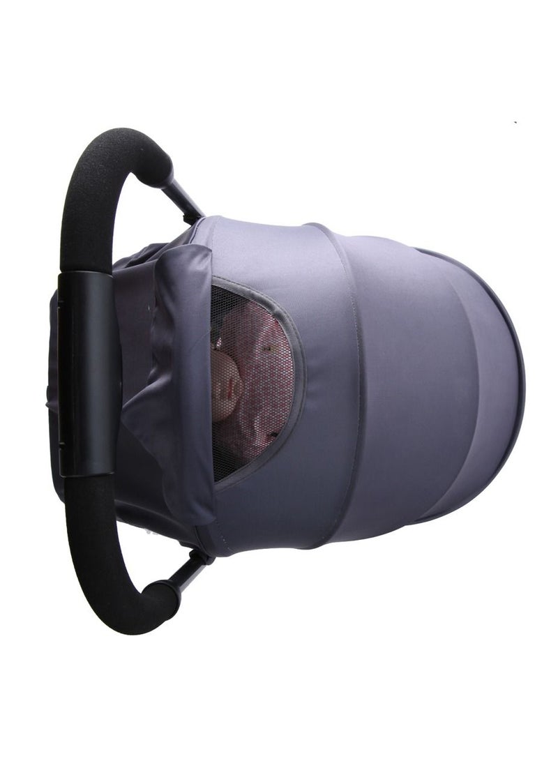 TEKNUM عربة أطفال خفيفة الوزن - يمكن حملها مع حقيبة حفاضات Sunveno Styler Fashion - رمادي غامق - Image 5