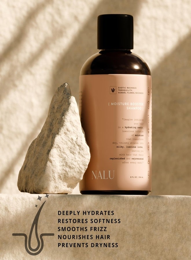 NALU Organic Moisture Booster Shampoo. Ultimate Hydration Indulgence and Deep Moisture. Strenghtens & Prevents Breakage. Powerfull Blend of Organic Essentials. All Hair Types, 8 Fl Oz. - Image 3