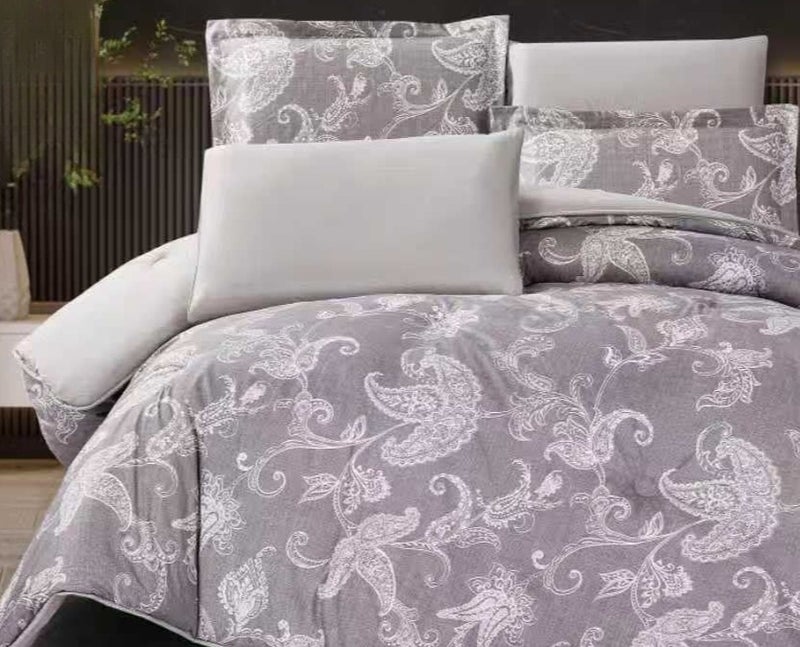 Luxury microfiber double bed set — 6 pieces in perfect sizes: Bedspread 240x260cm, Fitted sheet 200x200cm, Pillowcases 50x75cm, Cushions 45x45cm - Image 2