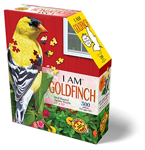 Madd Capp Puzzles I AM Goldfinch 300 Pieces Animal Shaped Jigsaw Puzzle Multi - Image 5