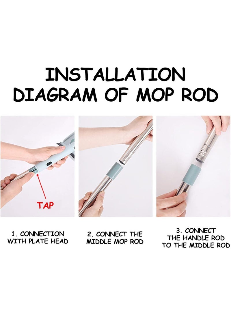 Extendable Triangle Cleaning Mop – Long Handle Window & Floor Cleaning Tool - Image 3
