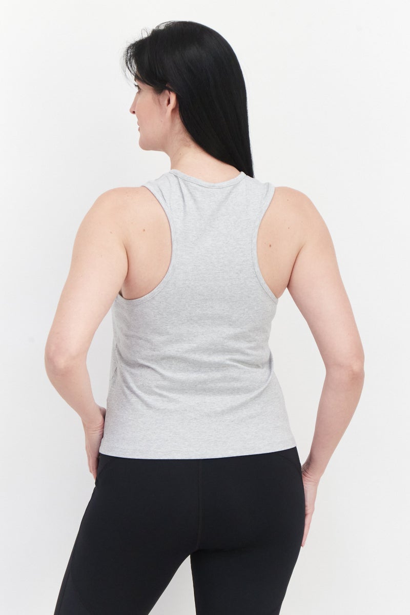 PUMA Women Sportswear Fit Brand Logo Training Top, Grey - Image 2