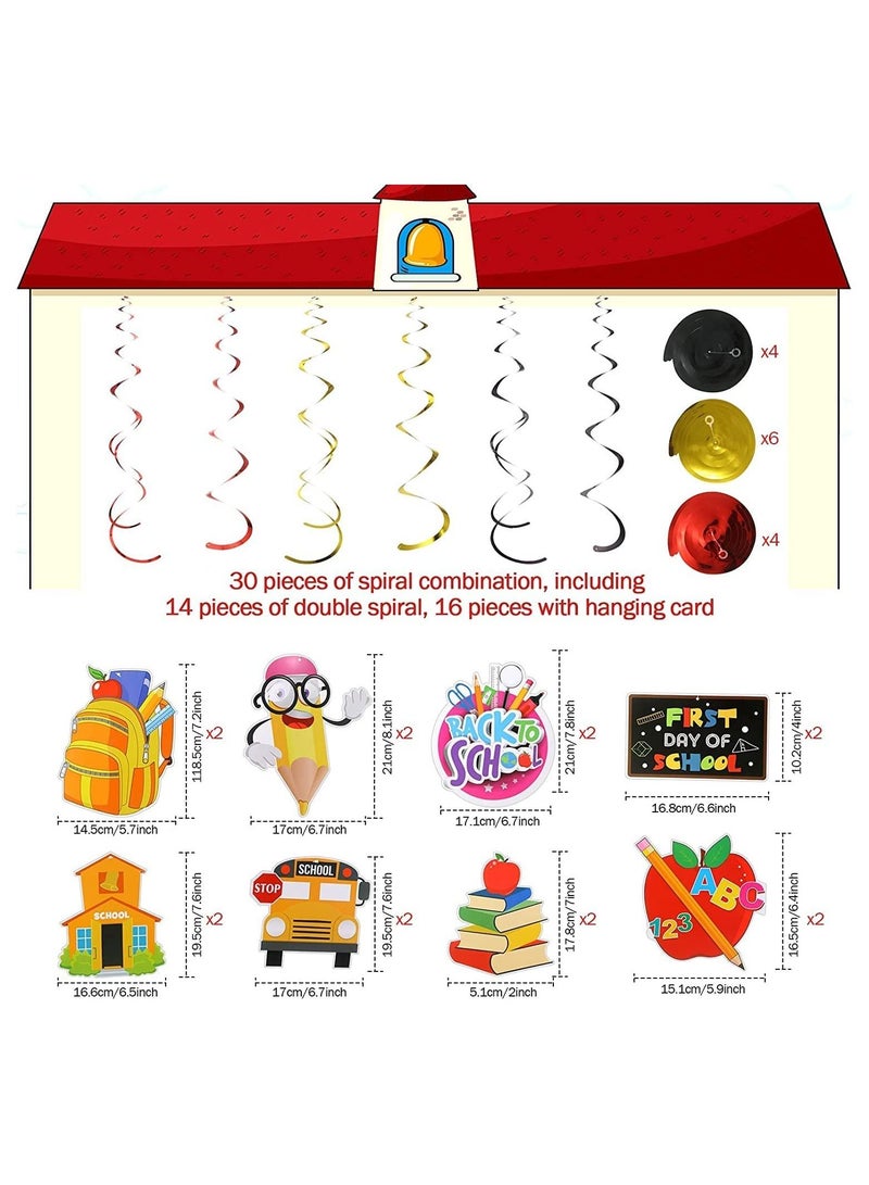 Classroom Decor Back to School Supplies Set Decorations Includes "Welcome Back" Banner Hanging in Classroom for Teacher and Student for First School Day Theme Party Decoration 32 Pieces - Image 5