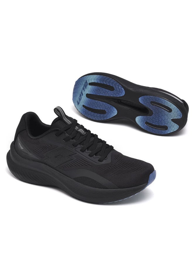Lotto Men's Running Shoes Carbon Plate Shock Absorption Breathable Lightweight Professional Racing Sports Shoes 1330 Black Size 45 - Image 4