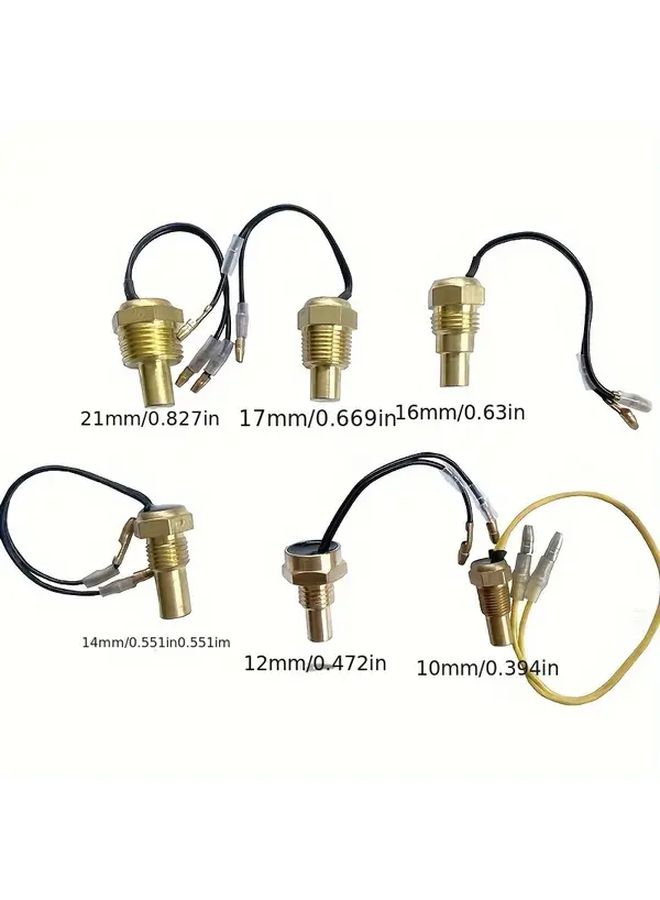 Digital Water Temperature Sensor Head 10mm Car Truck Electronic Thermometer Metal Material Universal Fit Vehicle Interior Accessory - Image 2