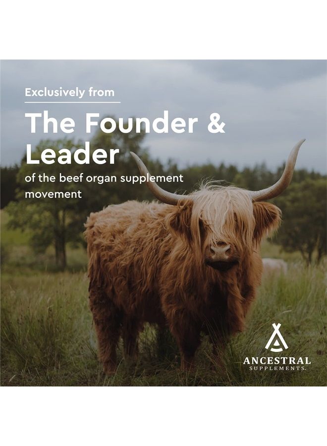 Ancestral Supplements Grass Fed Beef Living Bone Supplement, Bone Meal Capsules Support Bone Health, Oral and Joint Health and Flexibility, Non-GMO, 180 Capsules - Image 4