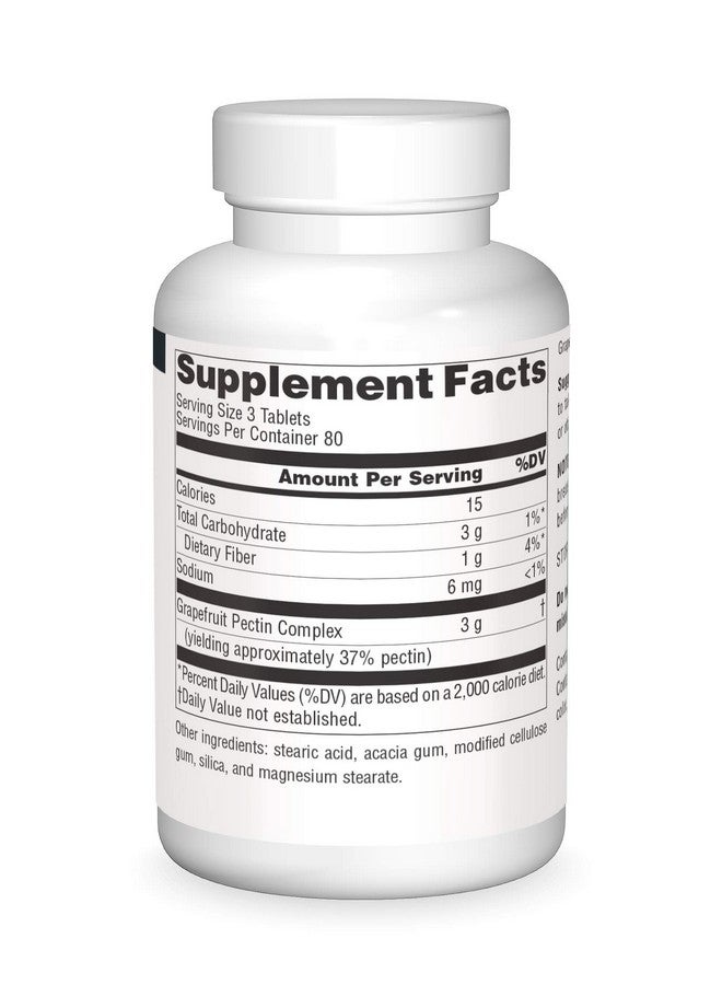 Source Naturals Grapefruit Pectin Soluble Fiber 1000 Mg Dietary Supplement 240 Tablets - Image 4
