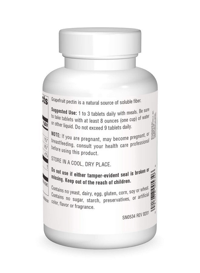 Source Naturals Grapefruit Pectin Soluble Fiber 1000 Mg Dietary Supplement 240 Tablets - Image 3