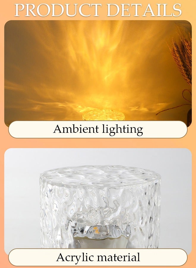 DUNISO Bedside Table Lamp for Bedroom Nightstand Premium 16 Colours Rechargeable LED Night Light Bedside Table Lamp - Image 2