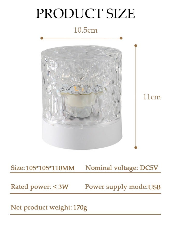 DUNISO Bedside Table Lamp for Bedroom Nightstand Premium 16 Colours Rechargeable LED Night Light Bedside Table Lamp - Image 4