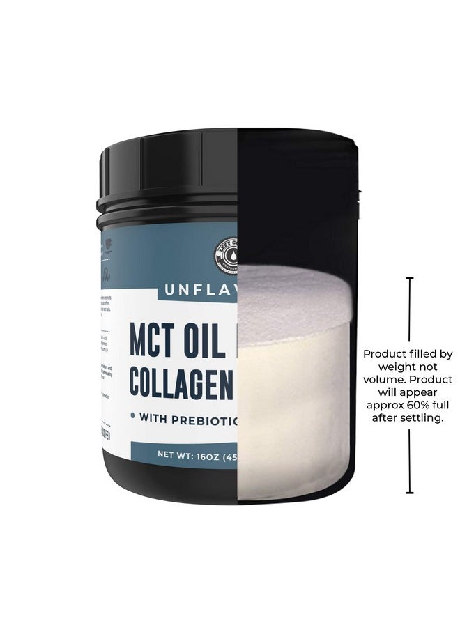 Left Coast Performance - Mct Oil Powder + Keto Collagen Peptides + Acacia Fibre 16Oz (Unflavored). 10G Mct 5G Collagen. Mct Collagen For Coffee Creamer Shakes Smoothies Ketogenic Low Carb Protein Powder - Image 1