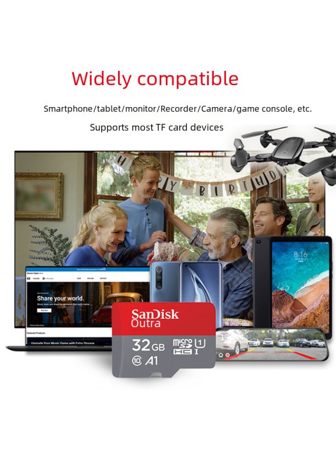 Sandi Mobile Phone High-speed Tf Card Memory Card 32g64g128g Surveillance Camera Recorder Sd Memory Card Wholesale-Capacity:A1 64GB  - Image 2