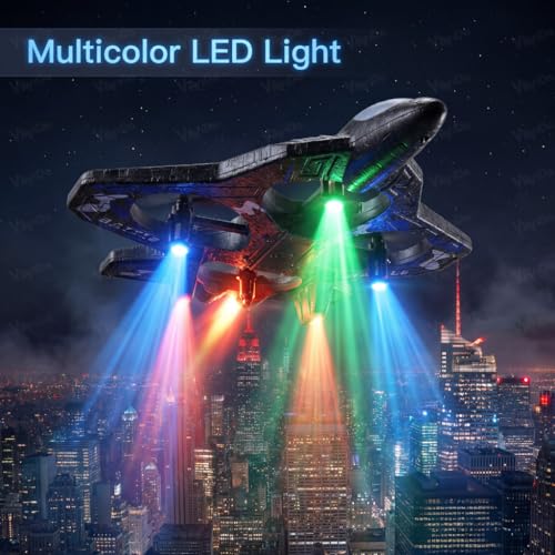 VikriDA Remote Control Fighter Jet RC Airplane for Kids & Adults with LED Lights | 360° Flip, Stunt Roll Flying Plane Toy for Boys - Image 4