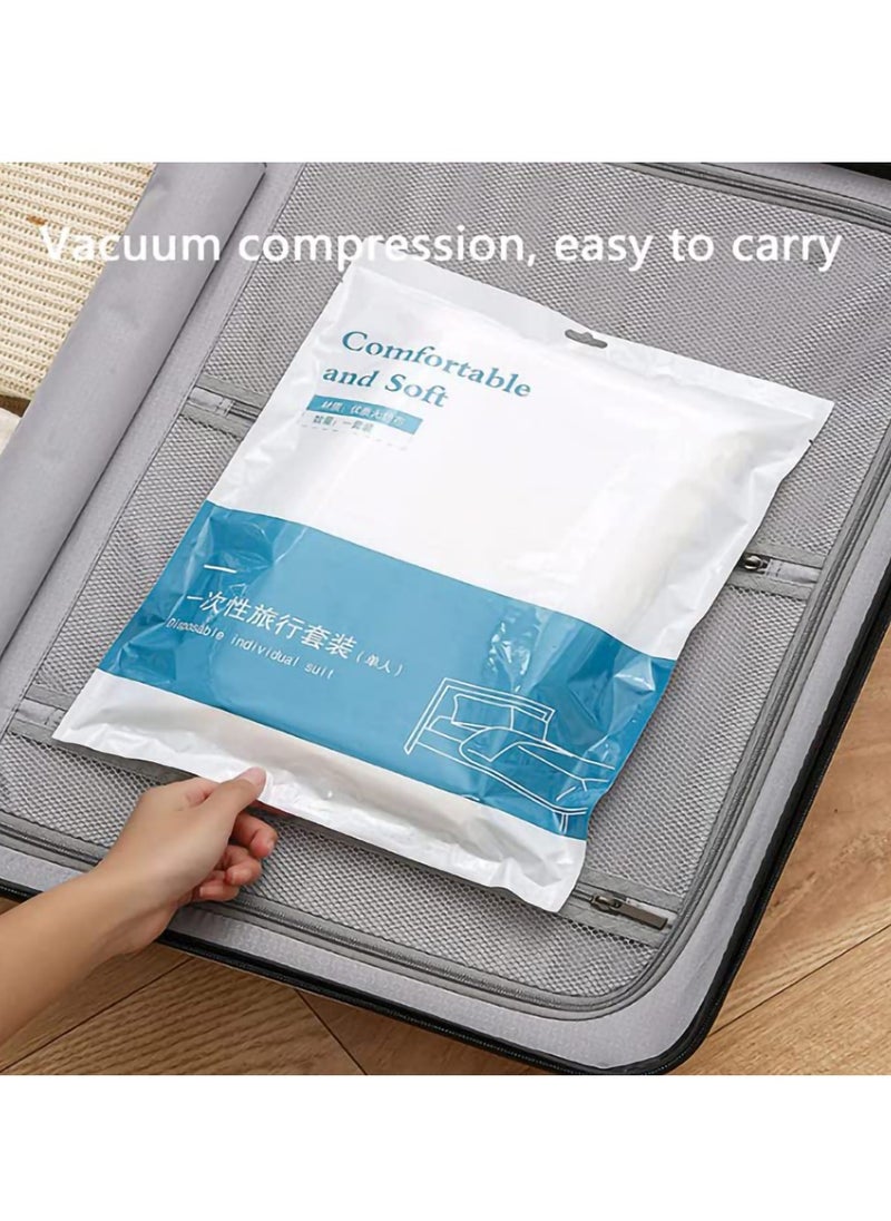 SYOSI - Portable Travel Disposable Set - 3-Piece Bedding Sheets for Hotels and Travel, Safe Healthy and Convenient  Comfortable Duvet Cover and Pillowcase Set for Hotels and Travel (3 Piece Set) - Image 1